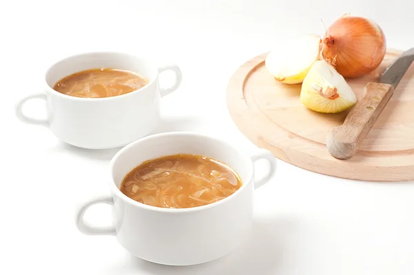 Franske løg suppe - Stock-foto