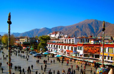 Potala Sarayı Tibet'te Çin