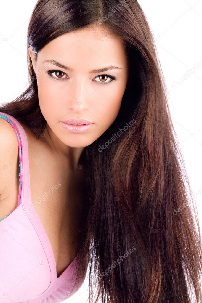 Young beauty with long hair