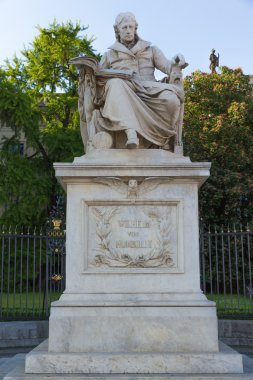 Sculpture of the German scientist Wilhelm von Humboldt in Berlin clipart