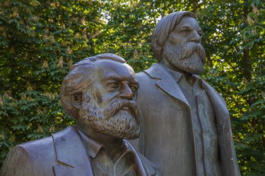 Karl Marx and Friedrich Engels clipart