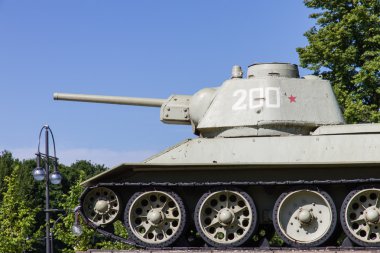 Soviet tank in Berlin clipart