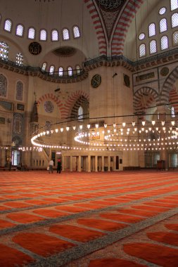 istanbul'daki Süleymaniye Camii içinde