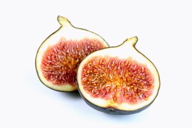 Fresh fig on white background