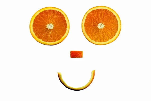 Oranžový Veselý obličej — Stock fotografie