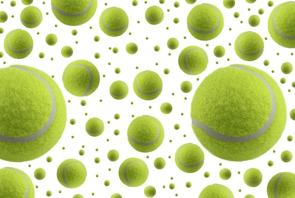 Tennis boll regn — Stockfoto
