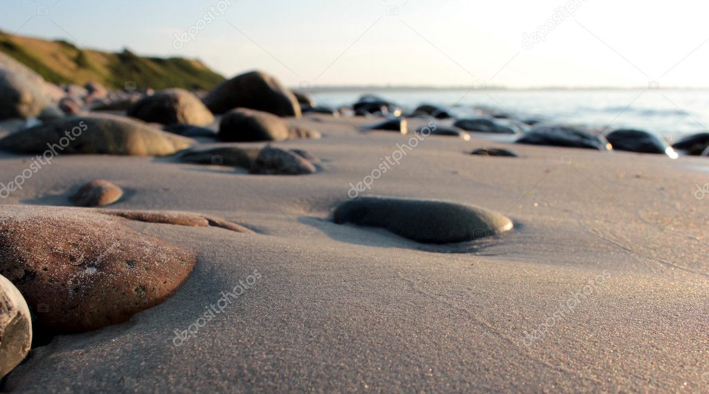 Beach , sand and rocks