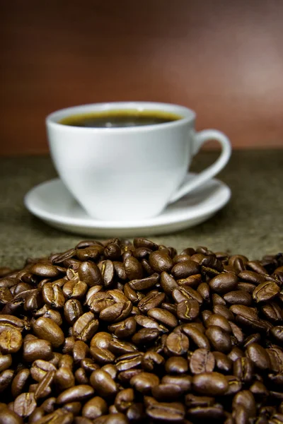 Taza llena de café — Foto de Stock