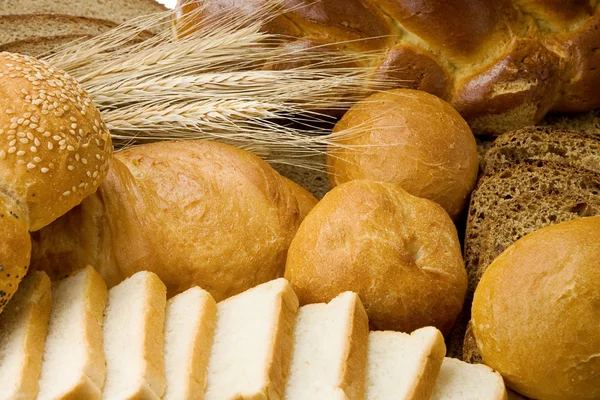 Pekařské výrobky a obilí — Stock fotografie