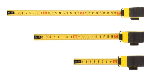 Měřítko pásky izolované na bílém — Stock fotografie