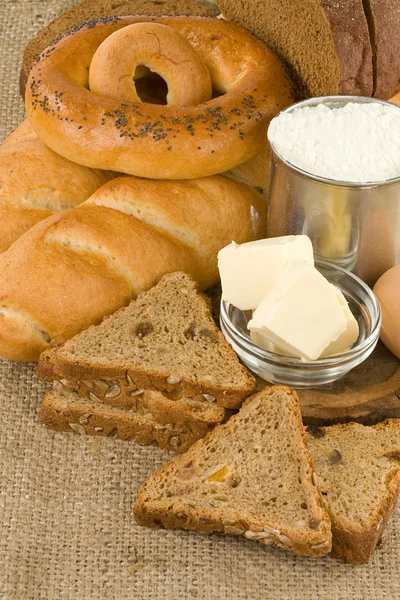 Bröd och bageri produkter — Stockfoto