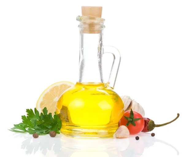 Olja och livsmedel ingredienser, krydda — Stockfoto