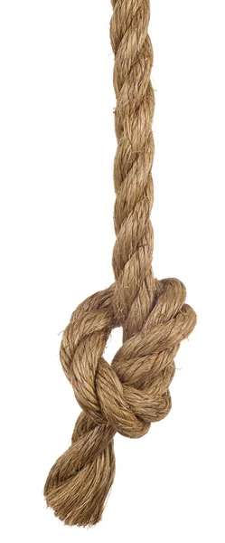 Ship rope with knot — Stock Photo, Image