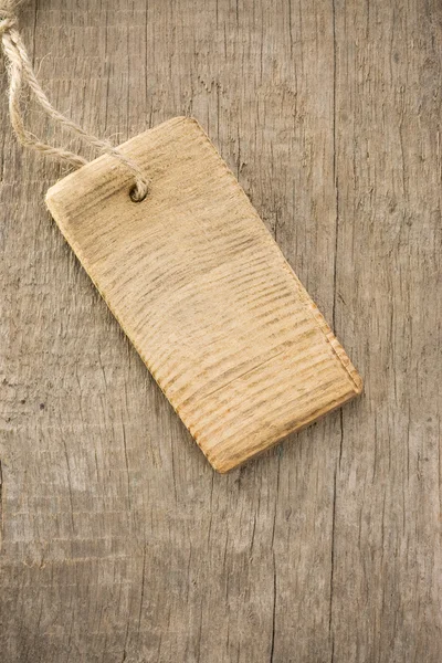 Ценник на текстуру древесины — стоковое фото