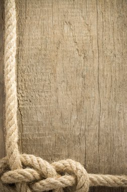 Ship rope and wood background clipart