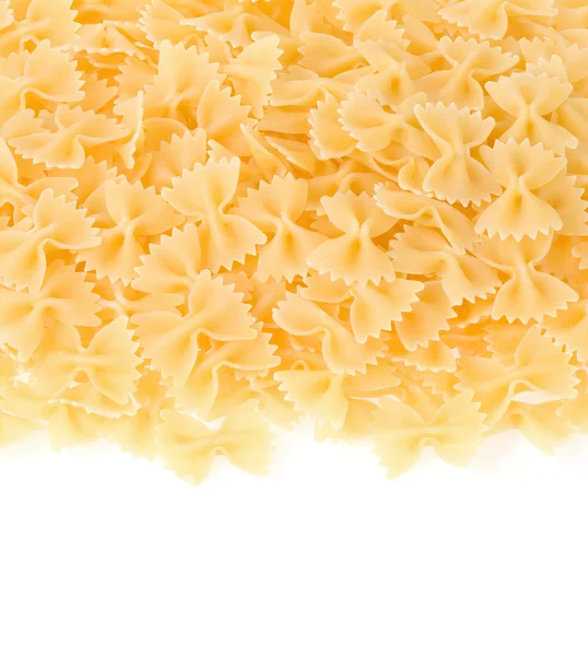 Rohe Pasta isoliert auf weiß — Stockfoto