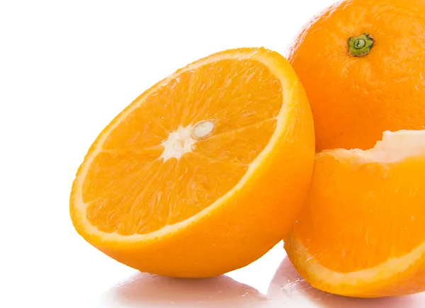 Oranges fruit isolated on white — Stock Photo, Image