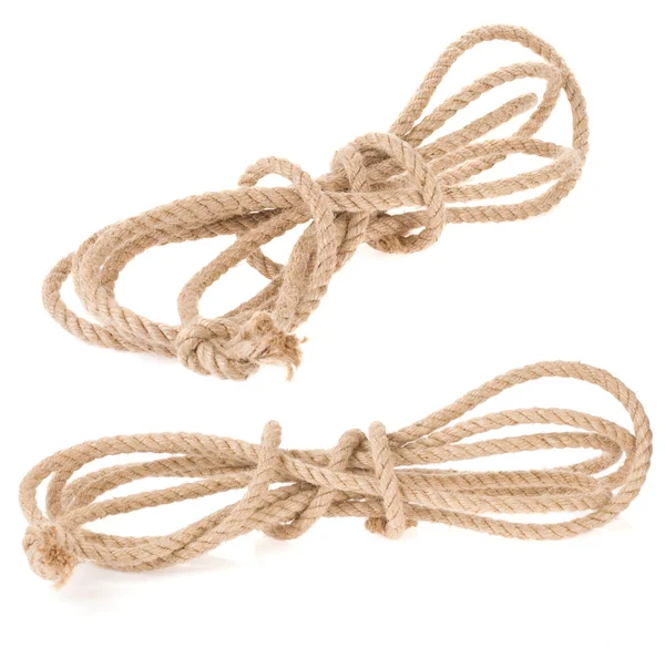Rope isolated on white — Stock Photo, Image
