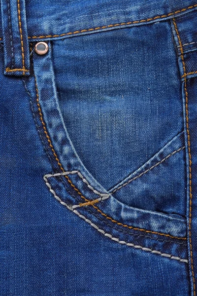 Jeans niebieski teksturowanej tło — Zdjęcie stockowe