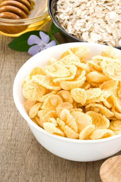 Delicious and healthy corn flakes — Stock Photo, Image