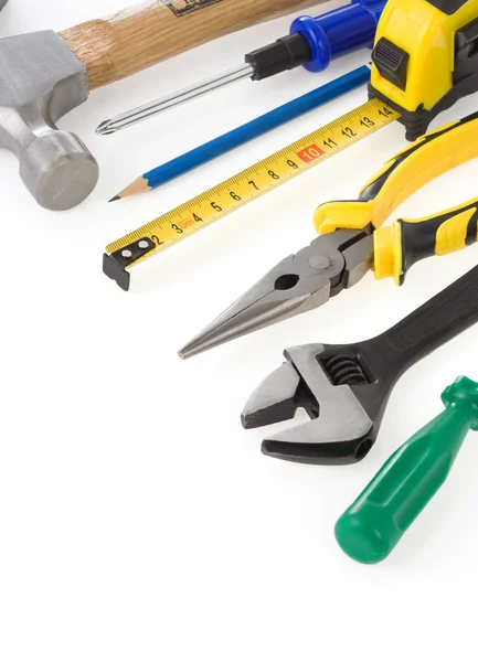 Set of tools isolated on white — Stock Photo, Image