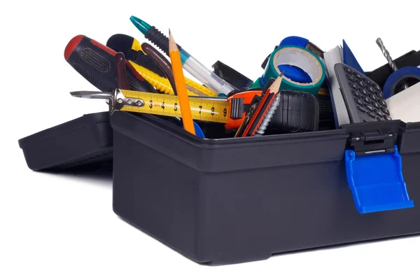 Caja de herramientas llena de herramientas —  Fotos de Stock