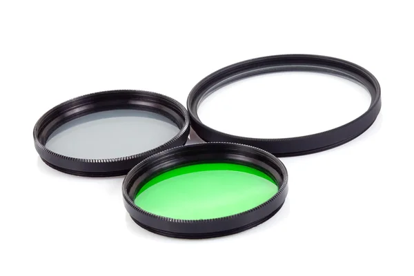 Filter for lenses on white — Stock Photo, Image