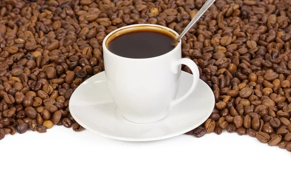 Chávena cheia de café — Fotografia de Stock