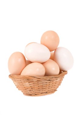 Basket of eggs clipart