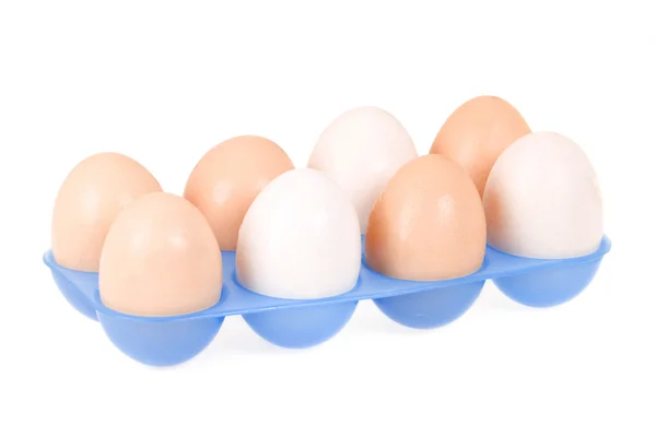 Behälter mit Eiern — Stockfoto