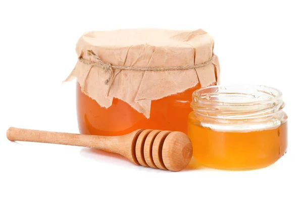 Полный стакан мёда — стоковое фото