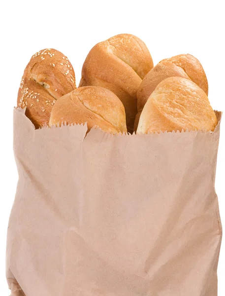 Хлеб на белом — стоковое фото