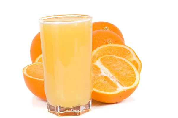 Orange and juice — Stock Photo, Image