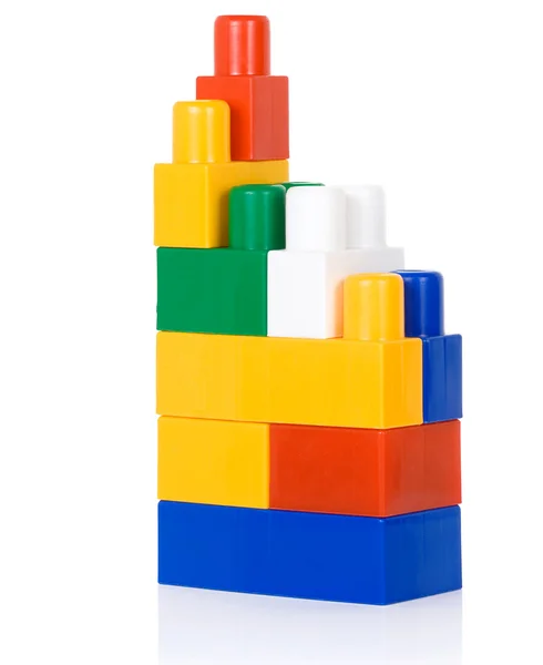Plactic kleurrijke constructor — Stockfoto