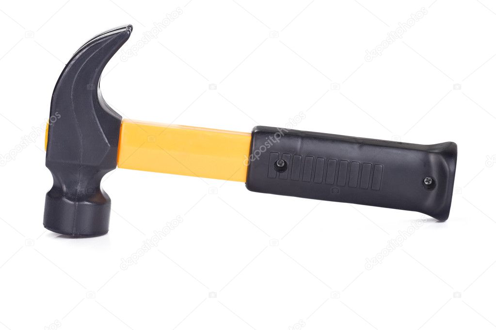 A chasing hammer lying on a white background Photograph by Stefan