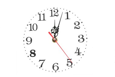 Clock at white background clipart