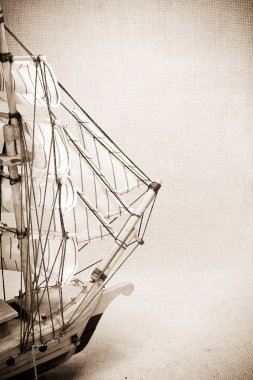 Vintage old ship clipart