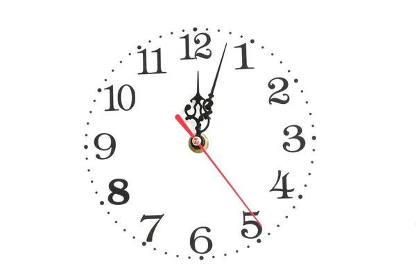 Stock image Clock at white background