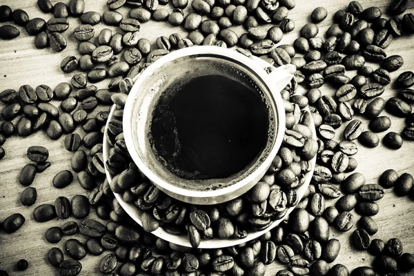 Изображение жареных кофейных зерен — стоковое фото