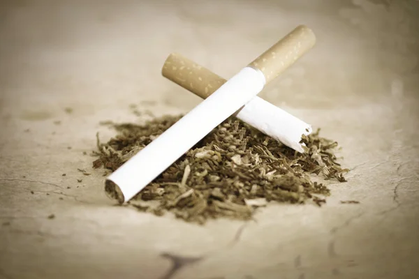 Cigaretter och tobak — Stockfoto