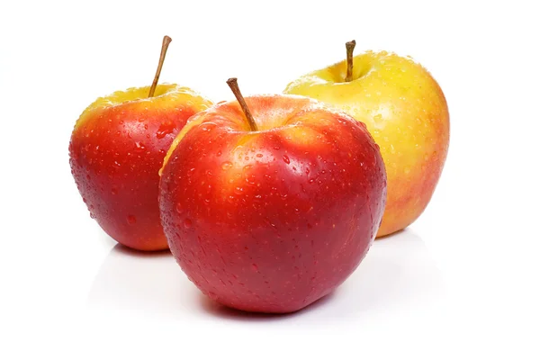Ripe isolated sweet apples — Stock Photo, Image