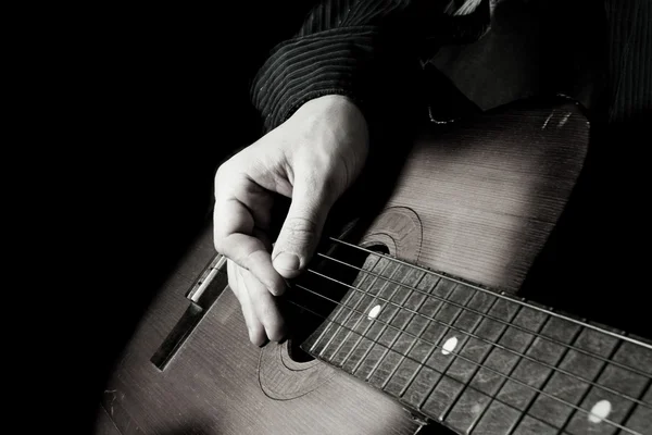 Closeup-gitaar — Stockfoto