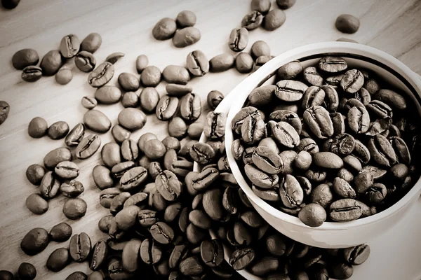 컵 과 커피 열매 — 스톡 사진