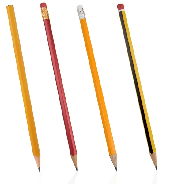 Дерев'яний олівець ізольований на білому — стокове фото