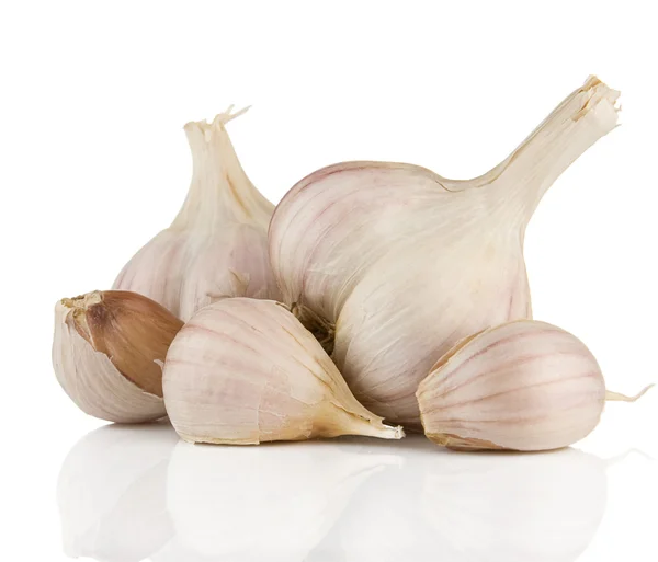 Garlics isolerad på vit — Stockfoto