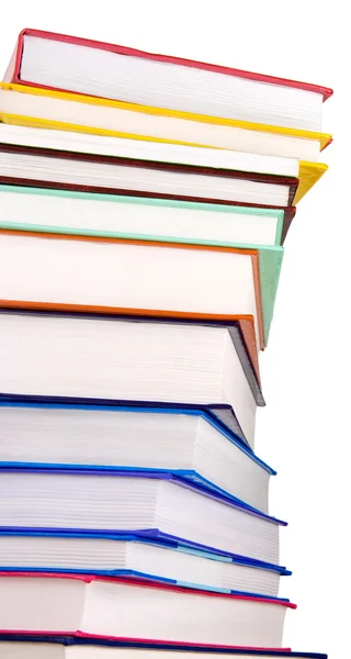 Stapel Bücher isoliert auf weiß — Stockfoto