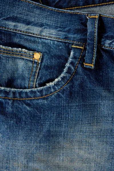 Texture di jeans blu — Foto Stock
