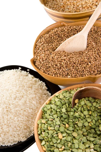 Grains isolated on white background — Stock Photo, Image