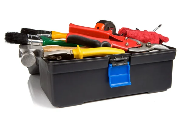 Araçları ve aletleri içinde kara kutu — Stok fotoğraf