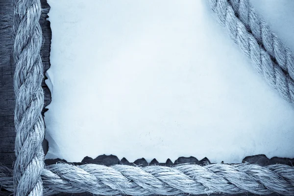 오래 된 빈티지 고 대 종이 backgroun에 로프 — 스톡 사진